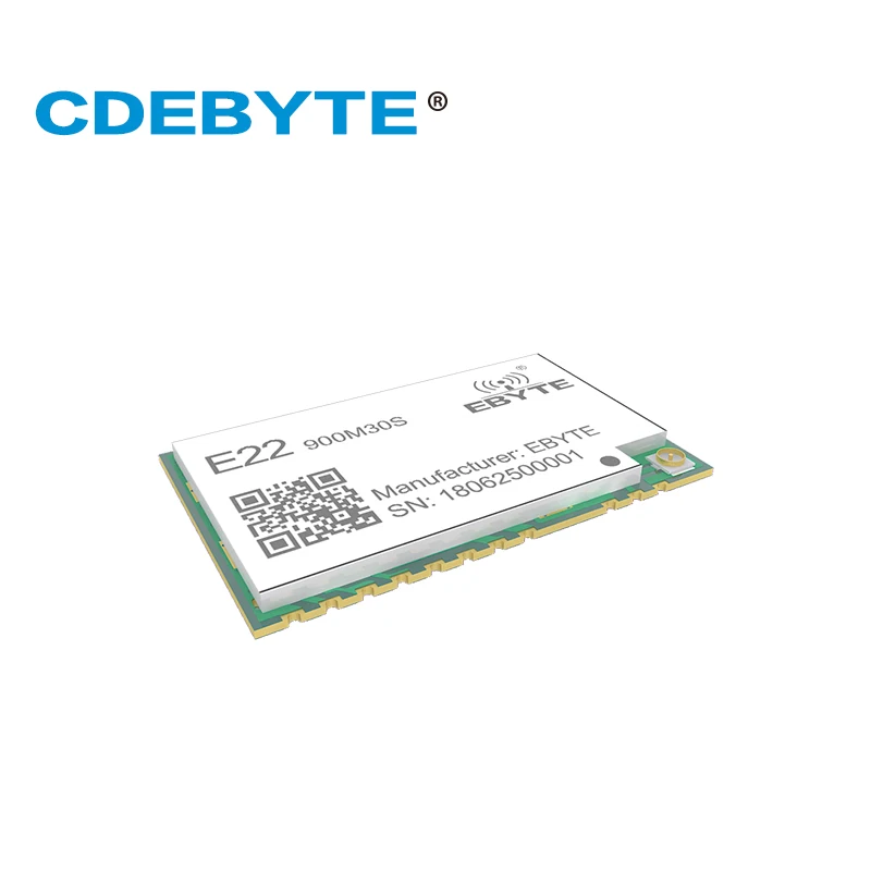 2Pcs E22-900M30S SX1262 30dBm 915MHz SMD Wireless Transmitter Receiver CDEBYTE Stamp Hole IPEX Antenna SPI Long Range rf Module