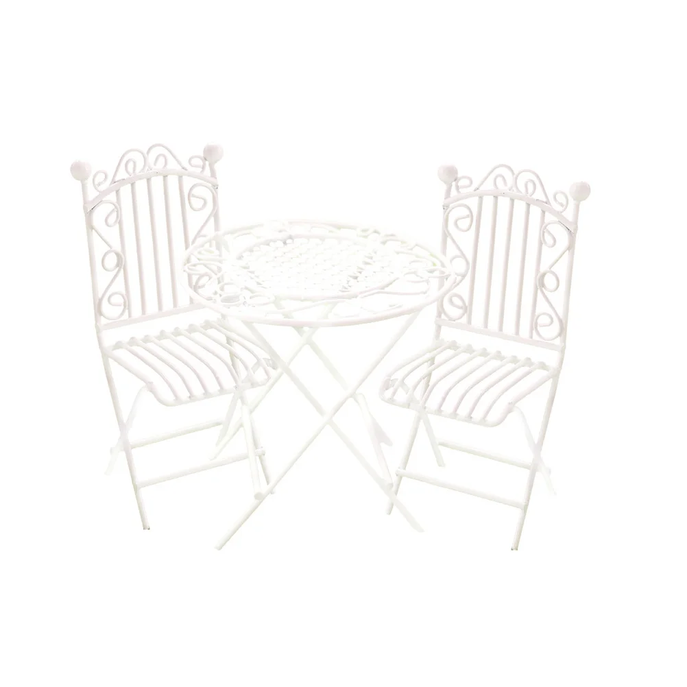 

1 набор мини-украшений для стола с имитацией, украшения для маленького стула, набор железных декоративных стульев для стола