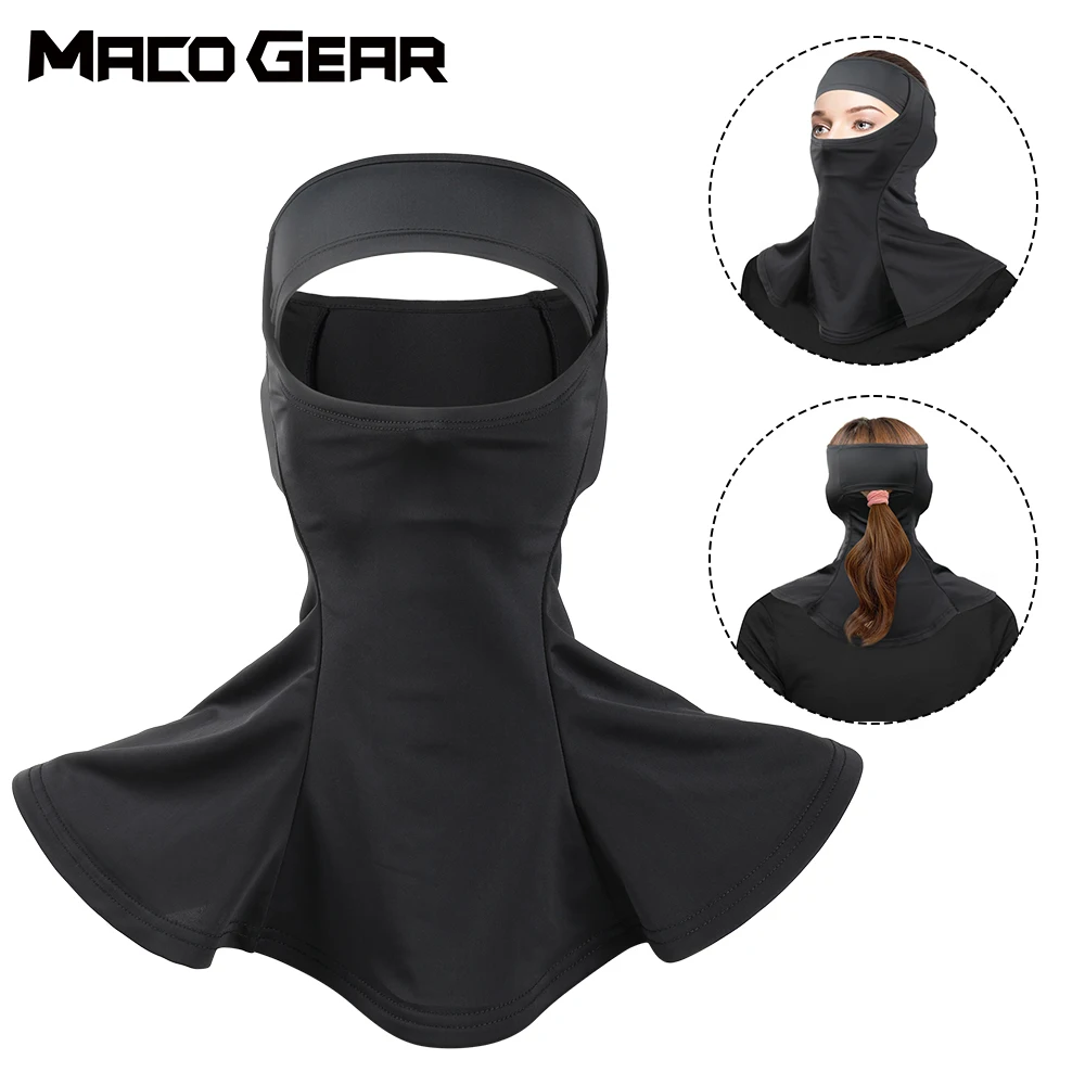 

Женская маска-Балаклава для конского хвоста, маска для лица для катания на лыжах, бега, охоты, пешего туризма, велоспорта, сноуборда, велоспо...