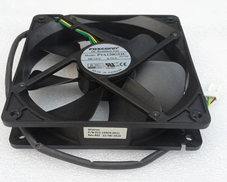 Фото Новый 4-проводной вентилятор ходового типа Foxconn PVA120G12U 12В 0.75A 12025 12 см с контролем температуры №4