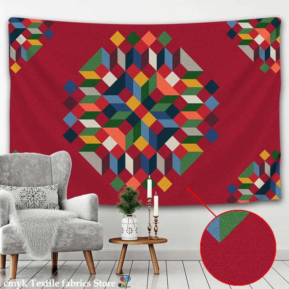 Мандала гобелен хиппи Индия Бохо настенный декоративный богемный коврик для