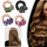 creative heatless hair scrunchies lazy curling hair tie for women girls elastic rubber band hairdressing tools hair accessories