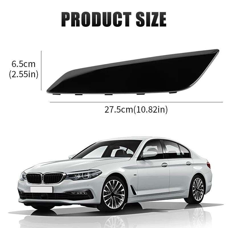 Накладка на переднее крыло QIKUI, черная, для BMW G30 G31 G38 5 серии, 51747439013, 51747439014 (art.: 3920db2a8aaf1) - 3920db2a8aaf1