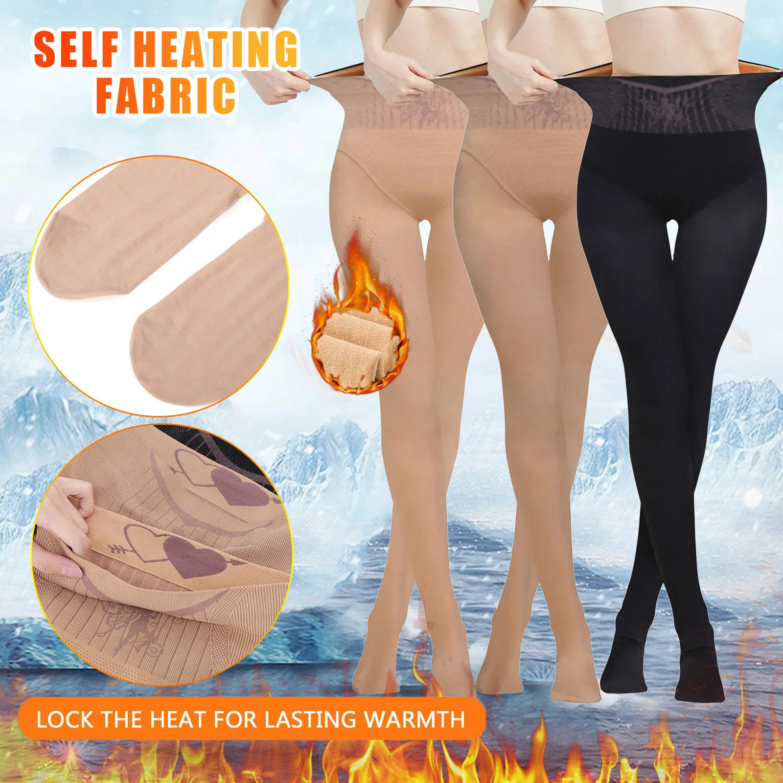 

Women Thermal Tights Thickened Thermal Leggings Fleece Winter Tights Casual Work Pants Women