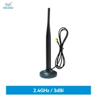 2 4ghz antenna cojxu sucker antenna sma j 3dbi waterproof magnetic base easy installation widely used pure copper antenna