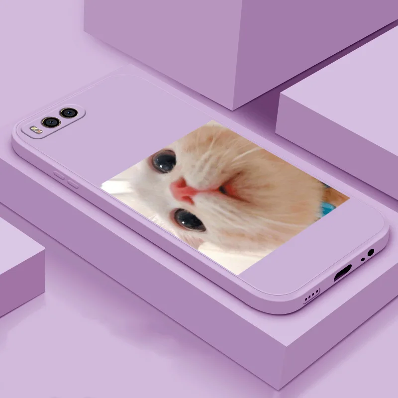 

Phone Case For Xiaomi 6 6X 8 Pro A2 Soft TPU silicone phone Sheel cute animal Cat back cover phone case