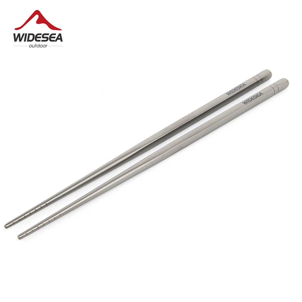 

WIDESEA Camping Titanium Chopsticks Tableware Detachable Chopsticks Hiking Traveling Picnic Equipment Supplies Dinnerware