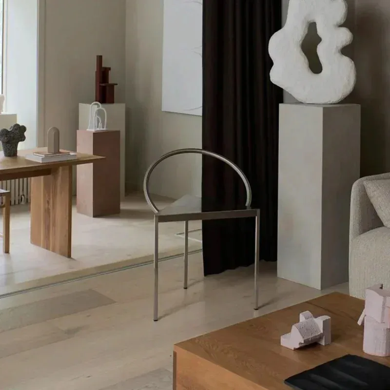 Металлический стул для гостиной поддержка спины гостиная дизайнерские