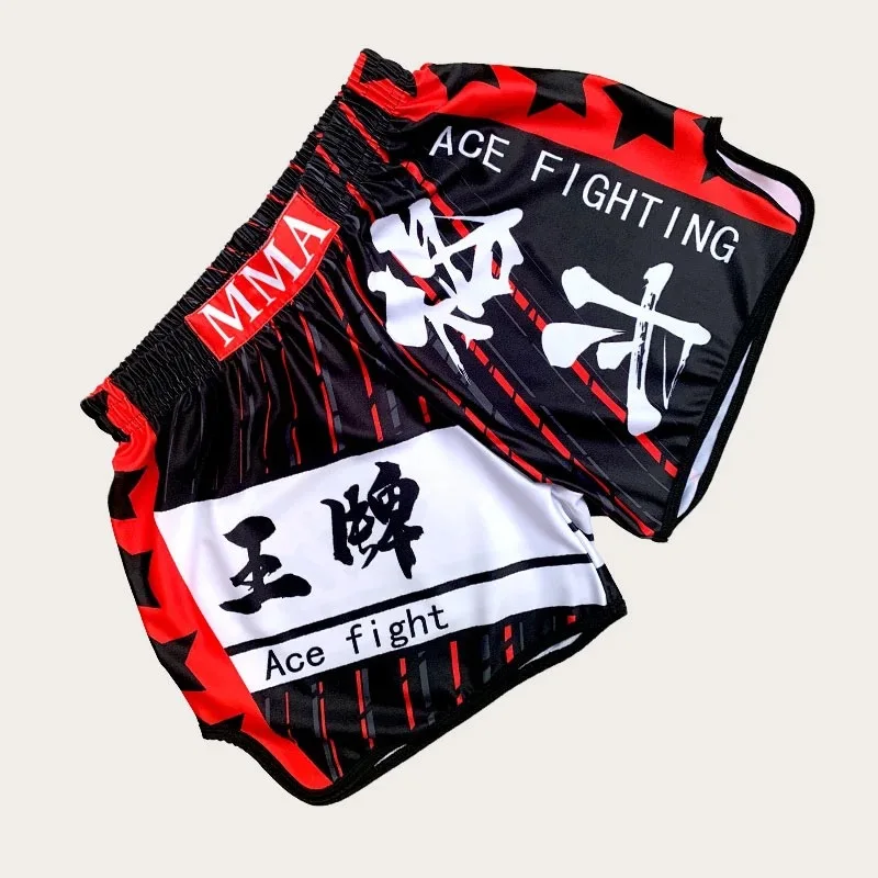 Большие продажи боксерские штаны с принтом бритья шорты Tiger MMA одежда Sanda низкая