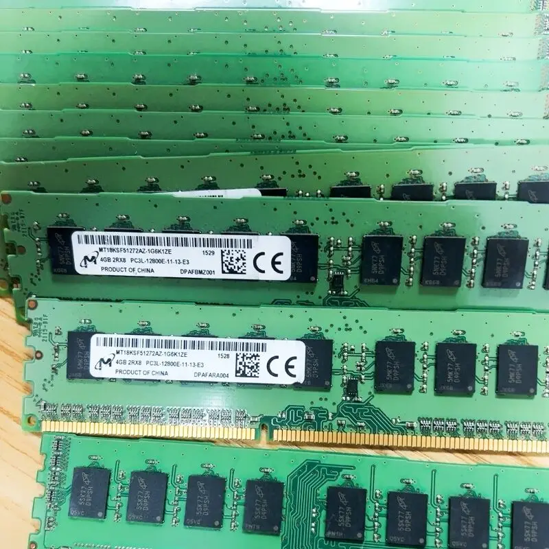 Micron DDR3 ECC RAMs 4 Гб 1600 МГц Серверная память 4 Гб 2Rx8 PC3L-12800E-11 Серверная память компьютера