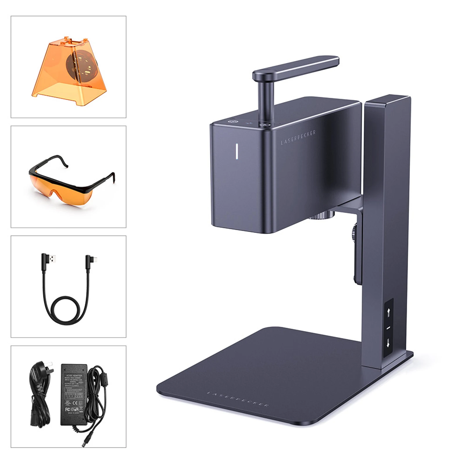 

60 Вт LaserPecker 2 лазерный гравер ручной лазерный гравировальный станок портативный маркировочный резак Настольный гравер