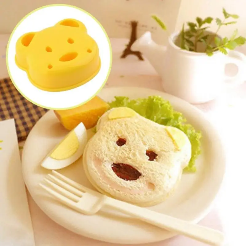 

Kitchen Fresh Morning Breakfast Bear Sandwich Mold Bread Biscuit Embosser Cake Tool DIY Dessert Making Mold Household Accessorie