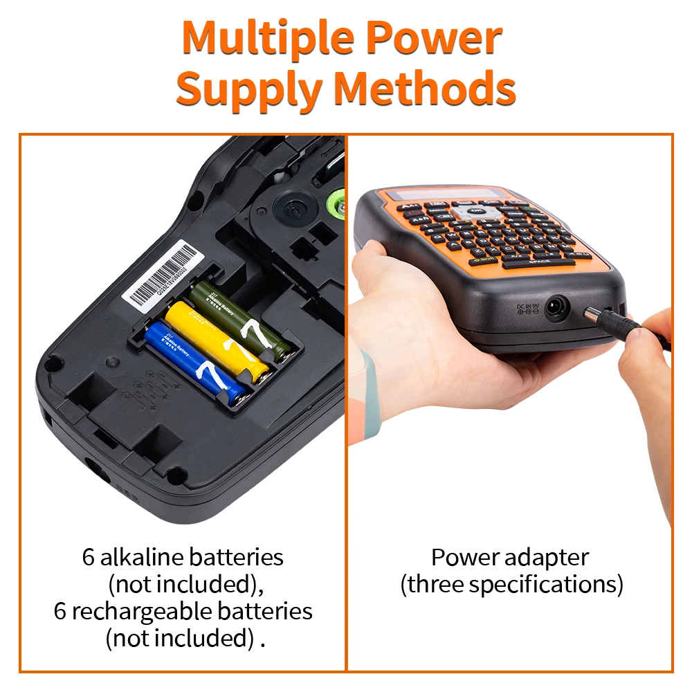 E1000 1 принтер + 5PK лента QWERTY наклейка для клавиатуры машина производитель