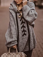 oversize tie rope pullover loose warmth thick sweater women autumn and winter jersey long casual o neck strong womens clothing