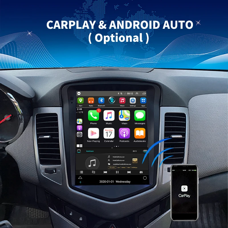 ROADIVOX 9 7 &quotAndroid 12 0 экран Tesla Style Автомобильное радио для Honda Accord 2003-2007 GPS-навигация