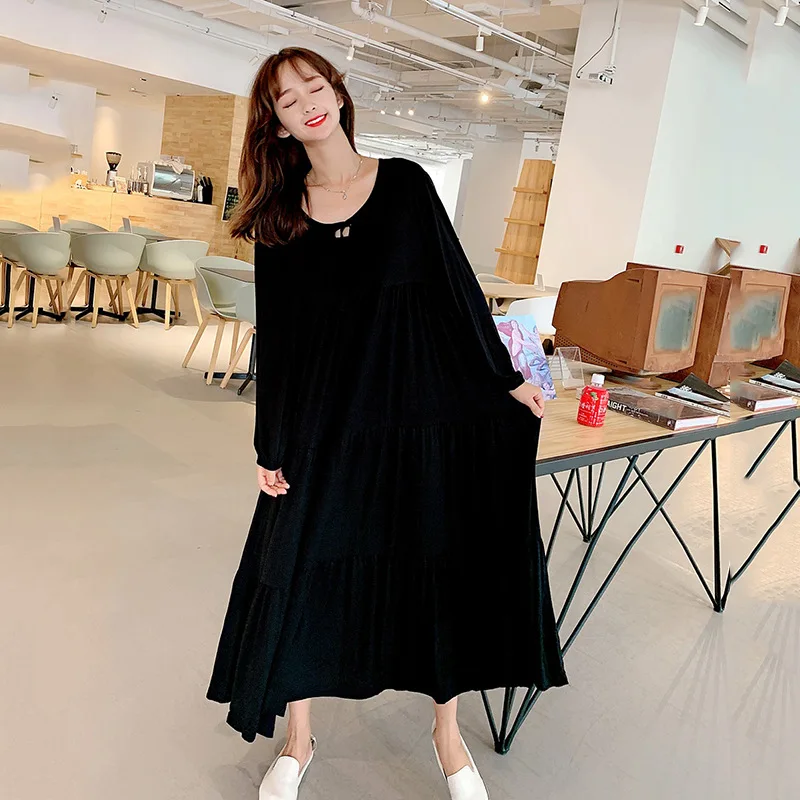 Long Sleeve Nightdress For Women Cake Dress Pajamas Dress Outerwear Homewear Feminino Vestido Pijamas De Mujer Night Gown