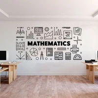 mathematics education science wall sticker school classroom library technology inspirational quote wall deccal vinyl decor