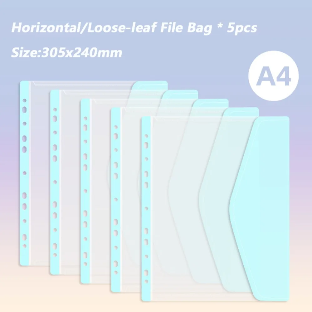 

INS папка для файлов А4 прозрачная синяя