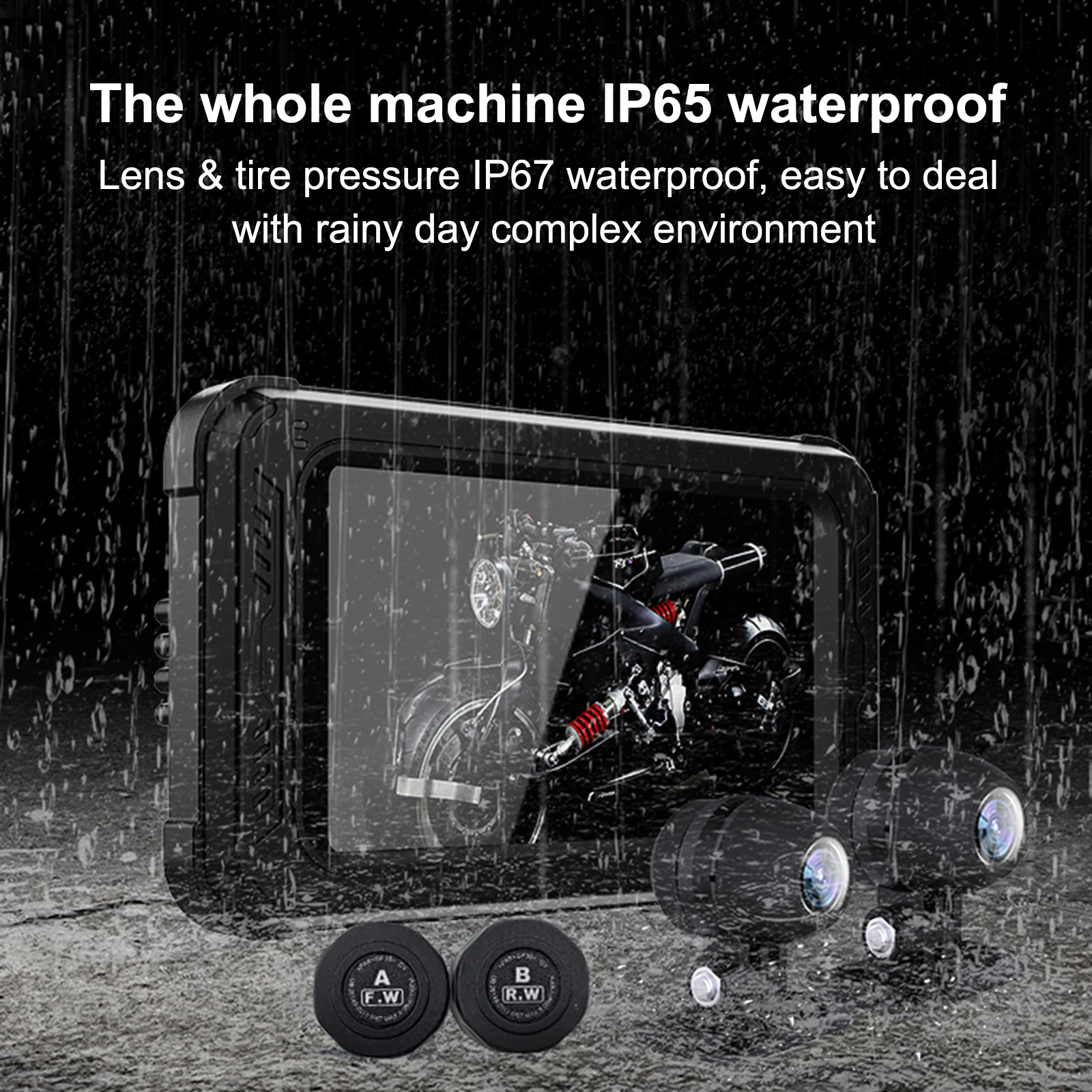 Специальный навигатор для мотоцикла 5 дюймов с Bluetooth 2 двумя