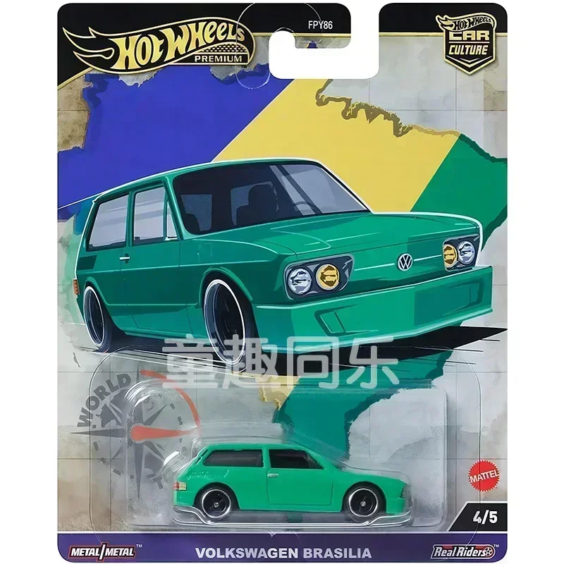 Hot Wheels Car Culture World Tour Series Модель автомобиля из сплава 1/6 Romeo Subaru Volks Wagenwerk Audi Модели