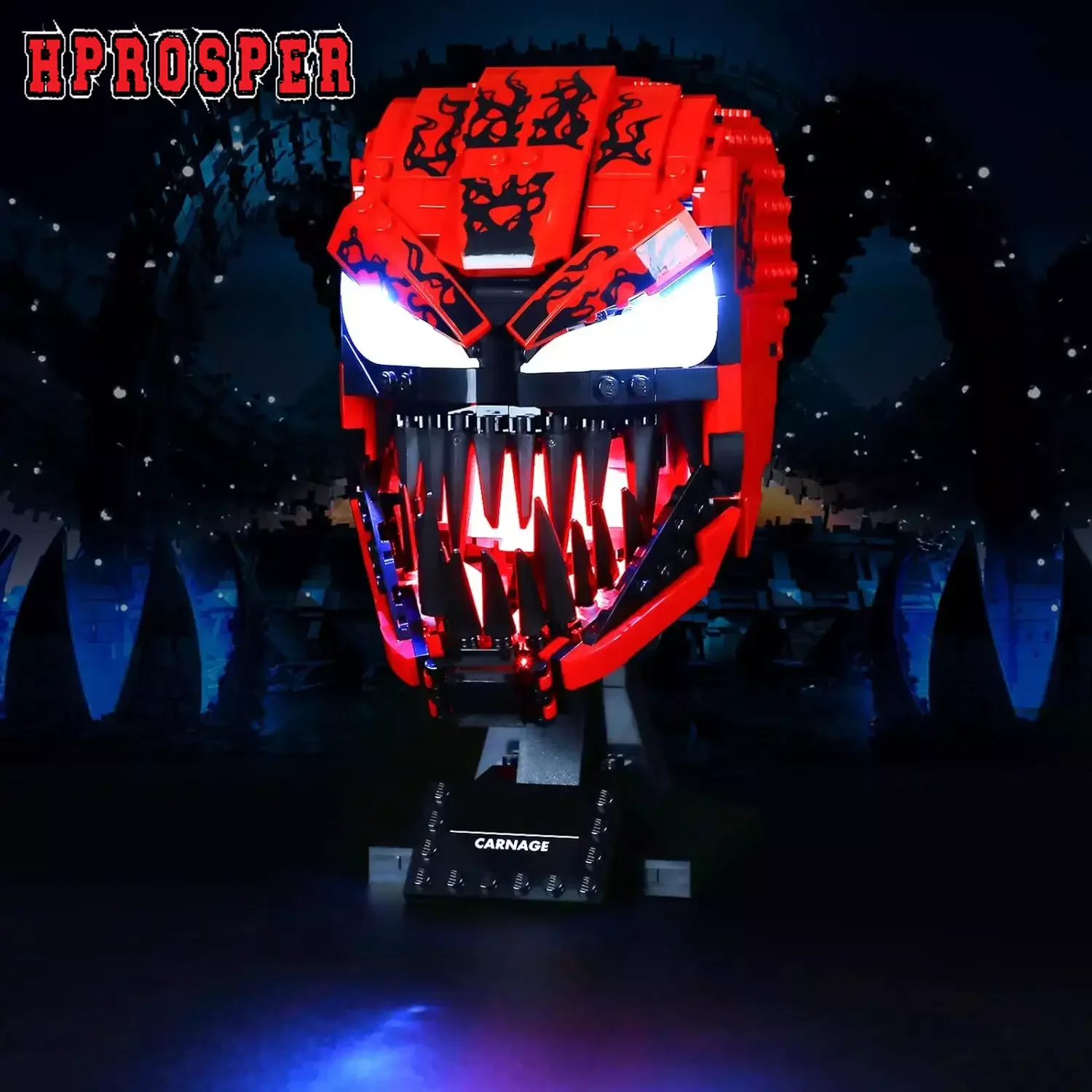 

Hprosper 5V LED Lights for Lego 76199 Carnage DIY Decorative Lamp Accessories (Not Selling Building Blocks)