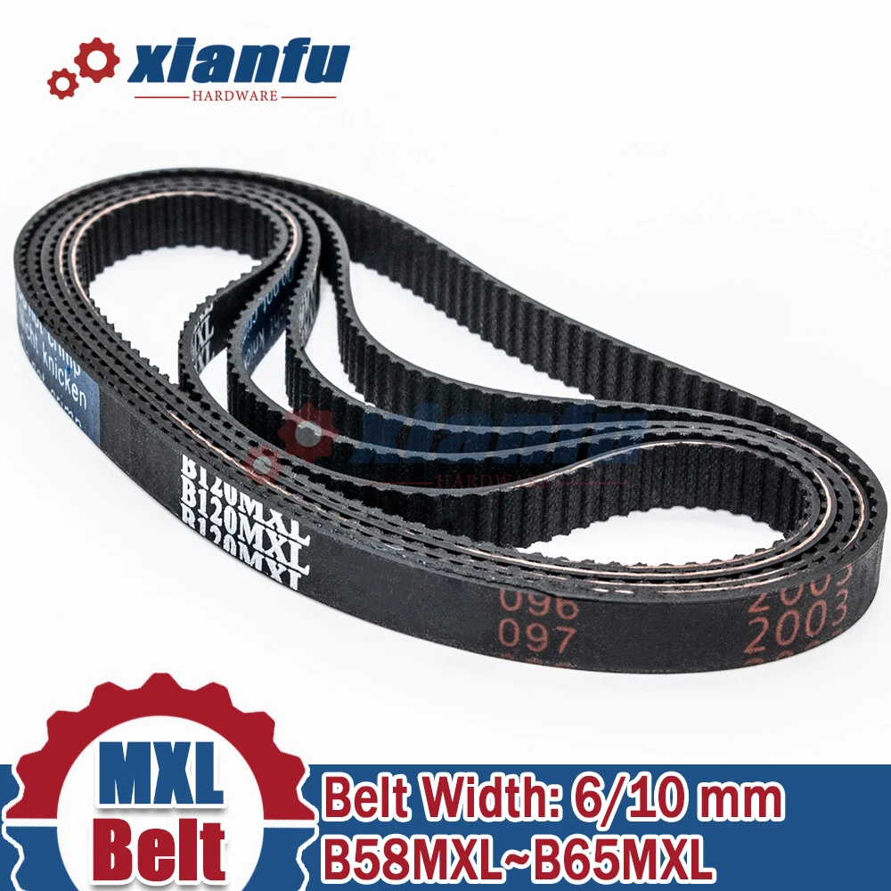 

Ремень ГРМ MXL, шаг 2,032 мм, B58MXL, B59MXL, B60MXL, B61MXL, B62MXL, B63MXL, B64MXL, B65MXL, ширина 6/10 мм, синхронная резина для ЧПУ