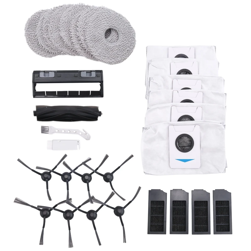 Для Ecovacs X1 Omni X1e T10 робот-пылесос Основная боковая щетка Швабра Тканевые мешки для