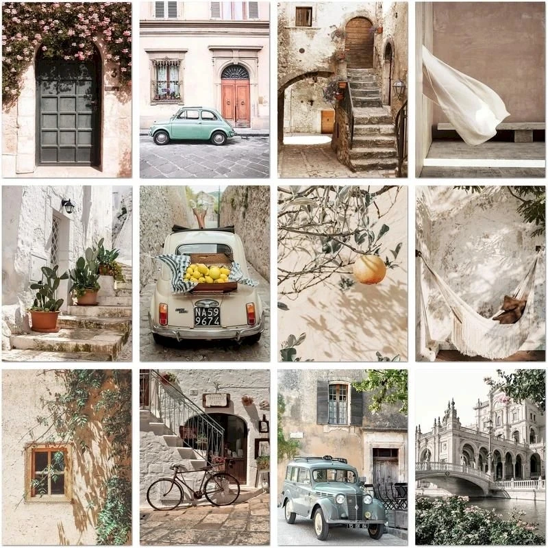 

2023 New Diamond Painting Embroidery Kit Town Landscape Diamond Mosaic Painting Kits Handicraft Pictures Home Decoration Mk638