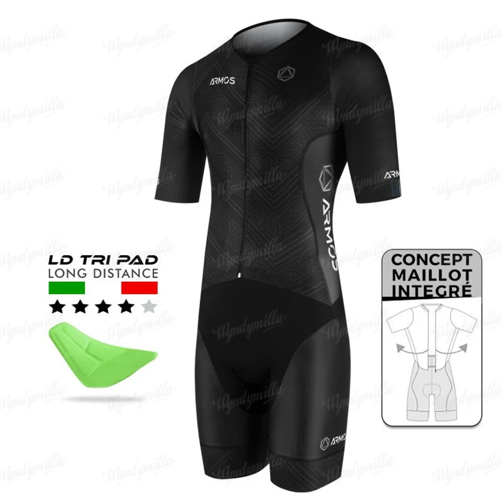 Sila New Men Bike skating SuitMtb Triathletes Clothing Running Sports Jumpsuit Inline Skating Lycra Comfort Cycling/running