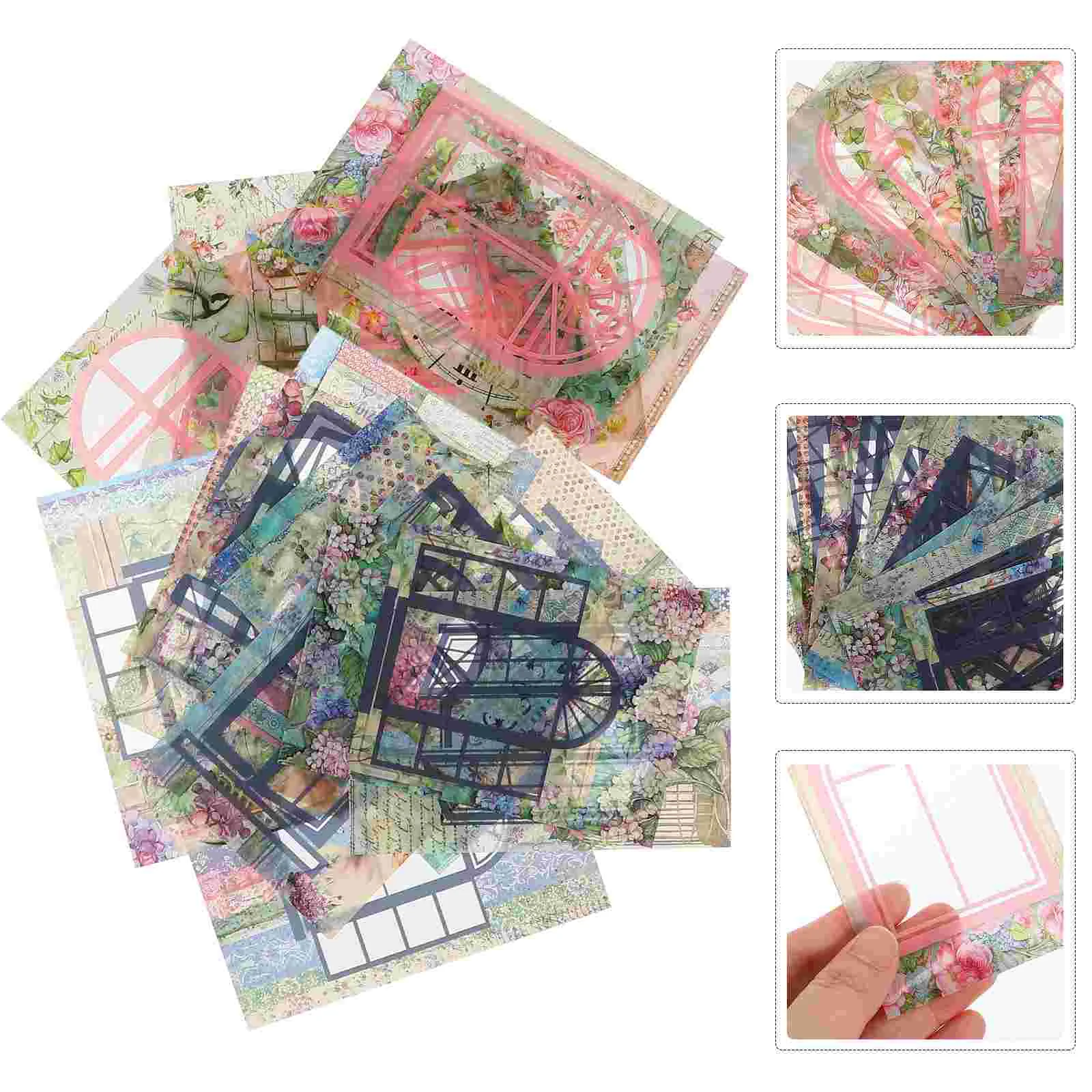 

Material Sticker Garden Stickers Creation DIY Paper Craft Scrapbook Decal Skateboard Decor