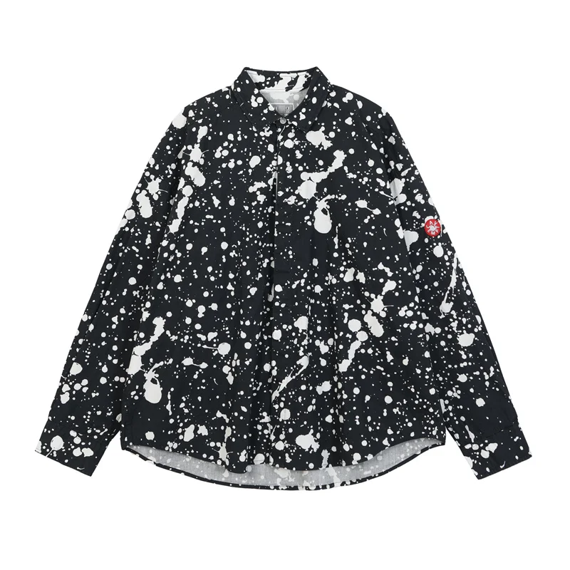 

Oversize CAVEMPT C.E Full-page Ink-splattered Shirt Jacket Cav Empt Shirts Men Women 1:1 Best Quality Shirt Tops