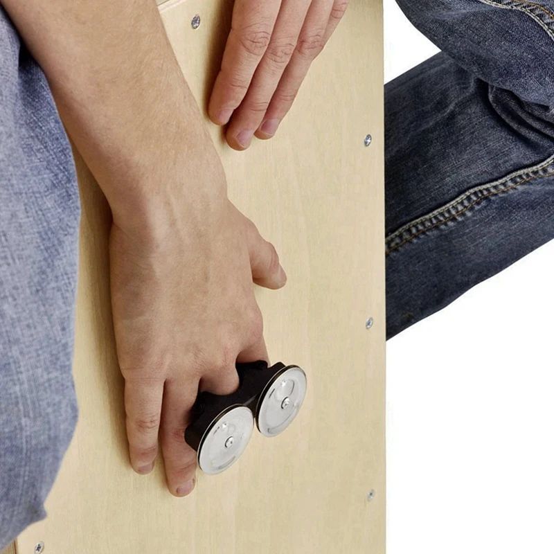 Cajon Box Drum Companion Jingle Tambourine Percussion Instruments Accessory Hand Foot | Christmas Bells