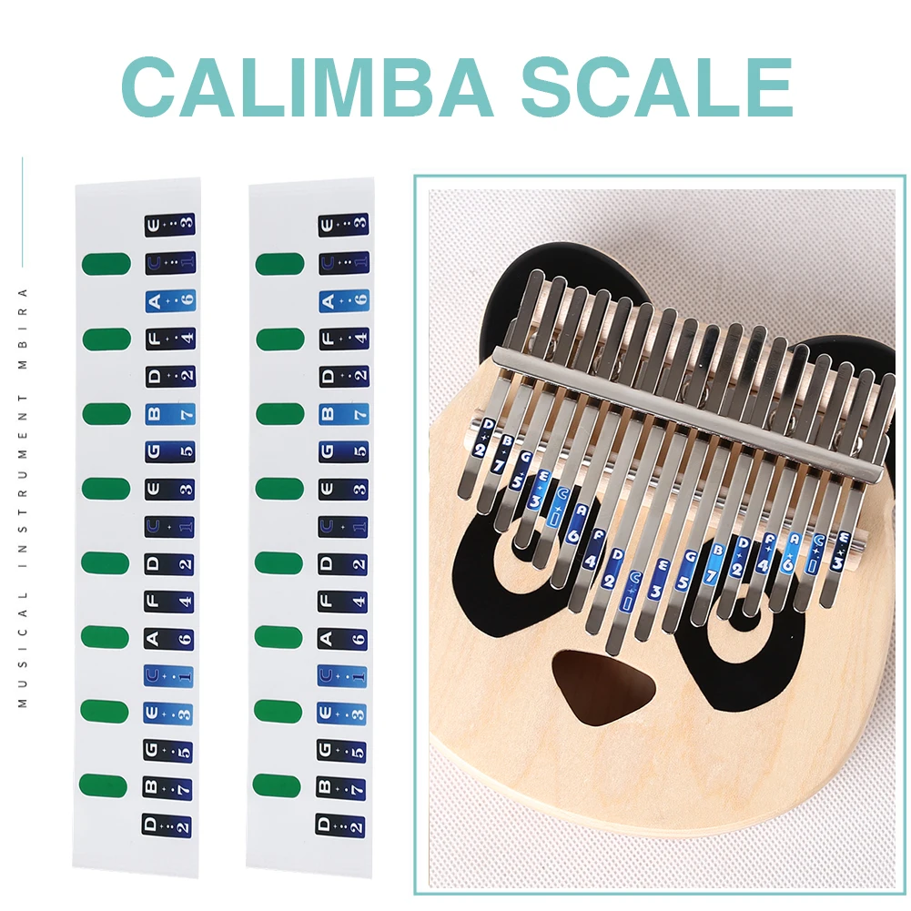 

17 клавиш Kalimba шкала наклейка Thumb Finger Piano Key Note Stickers перкуссионный музыкальный инструмент аксессуар для начинающих учеников