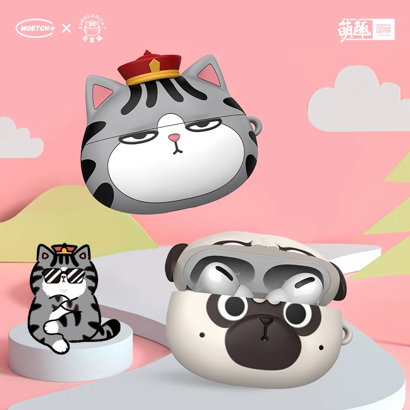 

MOETCH WUHUANG&BAZAHEY GROUP PET CHARACTER SERIES HEADPHONE COVER FOR Airpods3/Pro Blind Box Mystery Gift Surprise Guess Bag
