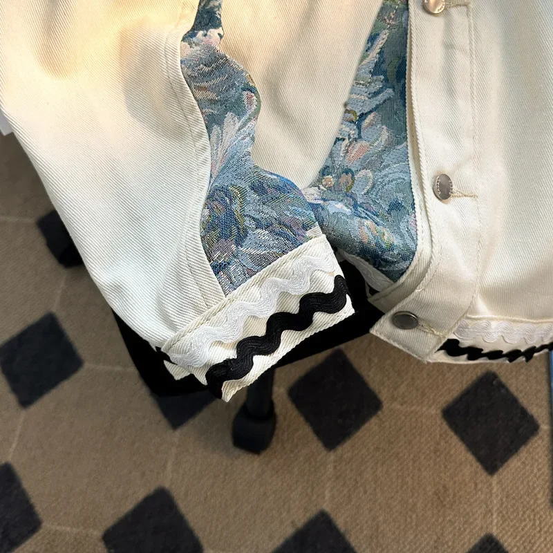 Повседневная Новая Винтажная Рабочая куртка с отворотом топ в американском