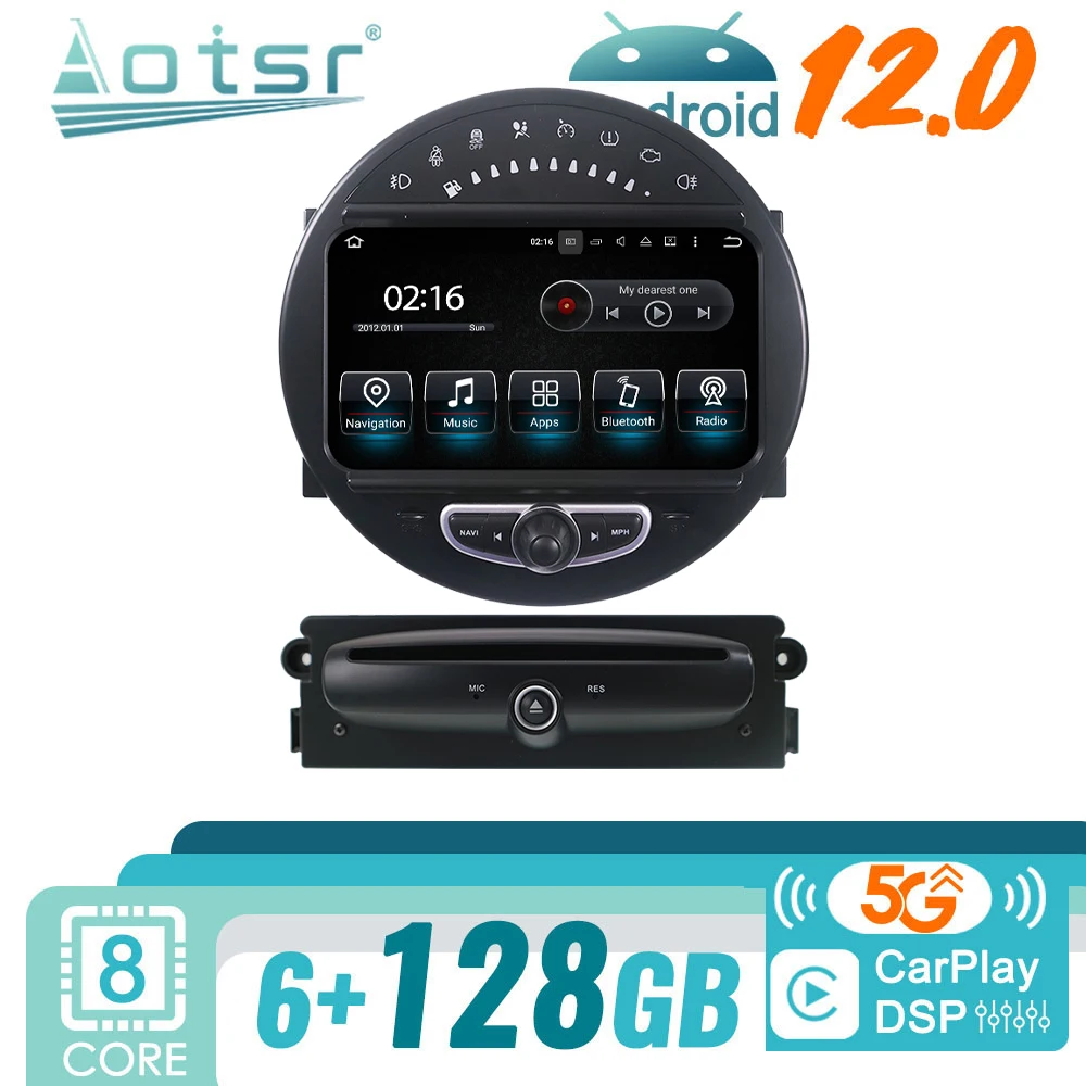 

For Mini R56 R60 Cooper 2007 -2014 Android Car Radio 2Din Autoradio Stereo Multimedia Video Player Head Unit Screen GPS Navi