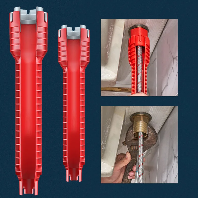 

8 In 1 Anti-slip Kitchen Repair Plumbing Tool Flume Wrench Sink Faucet English Key Plumbing Pipe Wrench Bathroom Wrenches Tools
