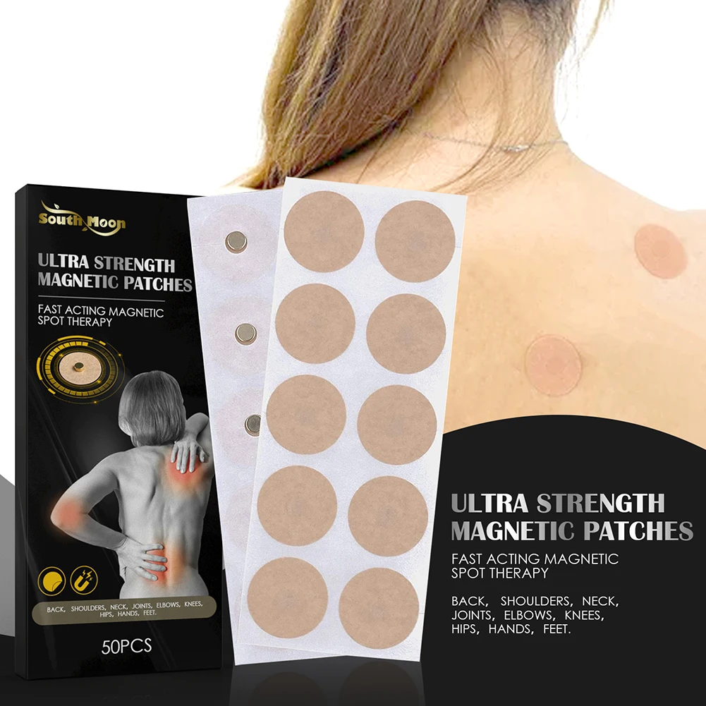 

50pcs/Box Body Care Magnetic Therapy Patches Magnet Neck Back Pain Relief Health Magnet Natural Acupoint Therapy Patch Tool