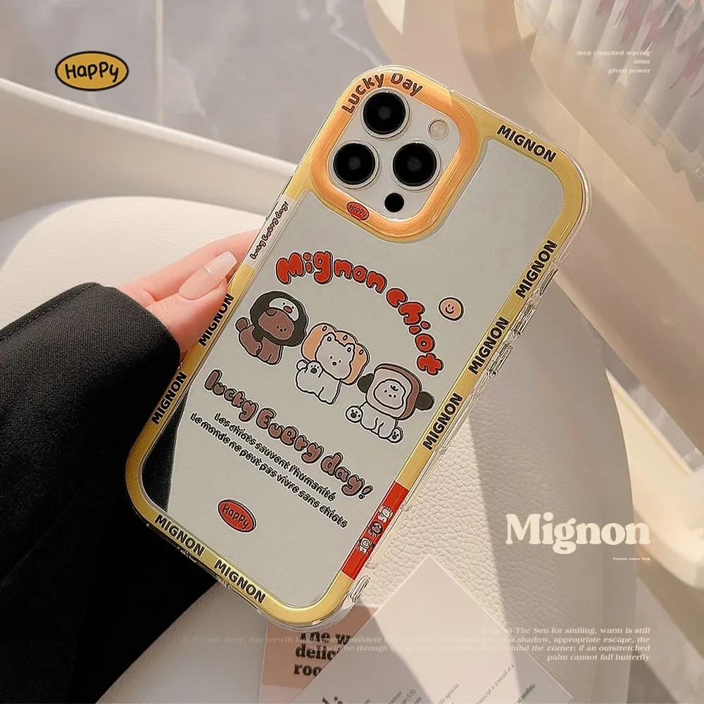 Тостовый хлеб щенок чиот собака зеркальный арт чехол для телефона iPhone 16 15 14 13 12 11