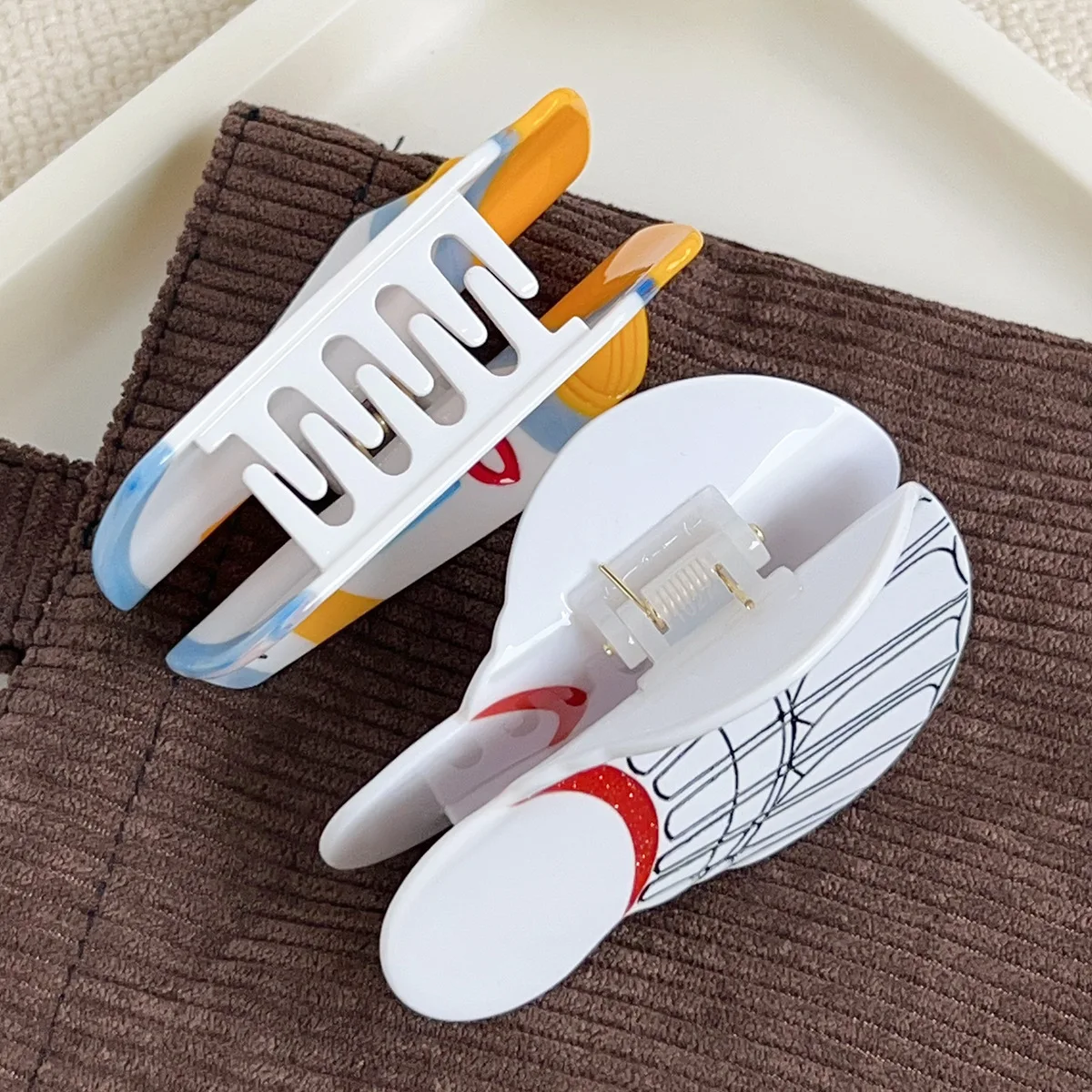 BYL новые заколки для волос бадминтона и напитков ручной работы из ацетата