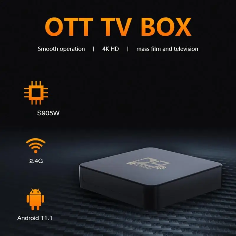 

New D9Q Mini Smart TV Box Android 10.0 2.4G WIFI 4K Set Top Box 8G 128GB Media Player Home Theater