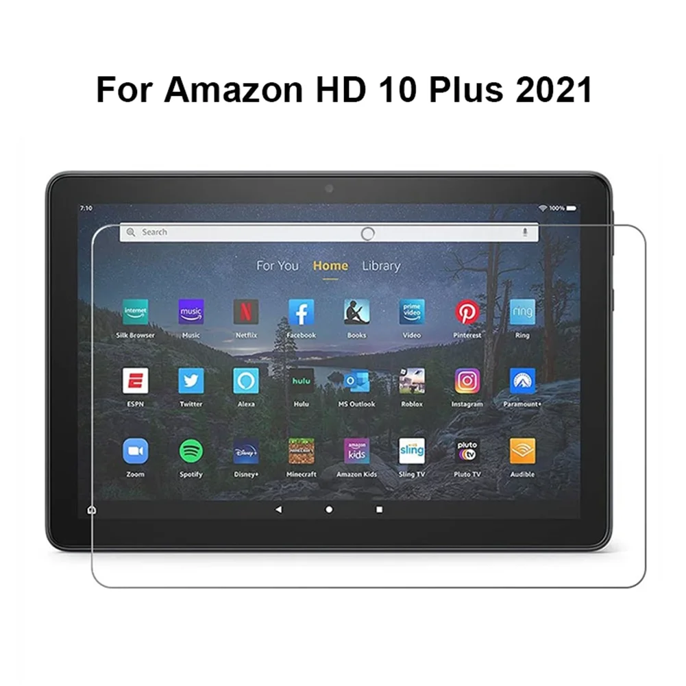 

9H закаленное стекло для защиты экрана для Amazon Kindle Fire HD 10 Plus 2021 2019 2017 HD10 2015 10,1 дюймов Защитная пленка для планшета