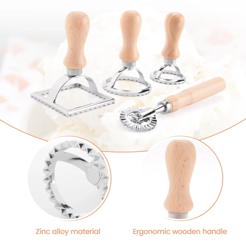 Резак для лапши Ravioli набор из 4 пасторамов форма Empanadas Tortellini резак печенья теста