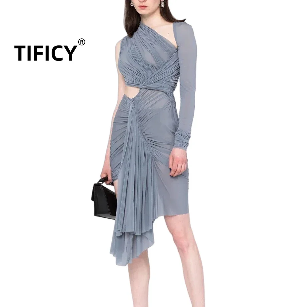 TIFICY Dark RO женское необычное сцепляющее привлекательное облегающее платье с