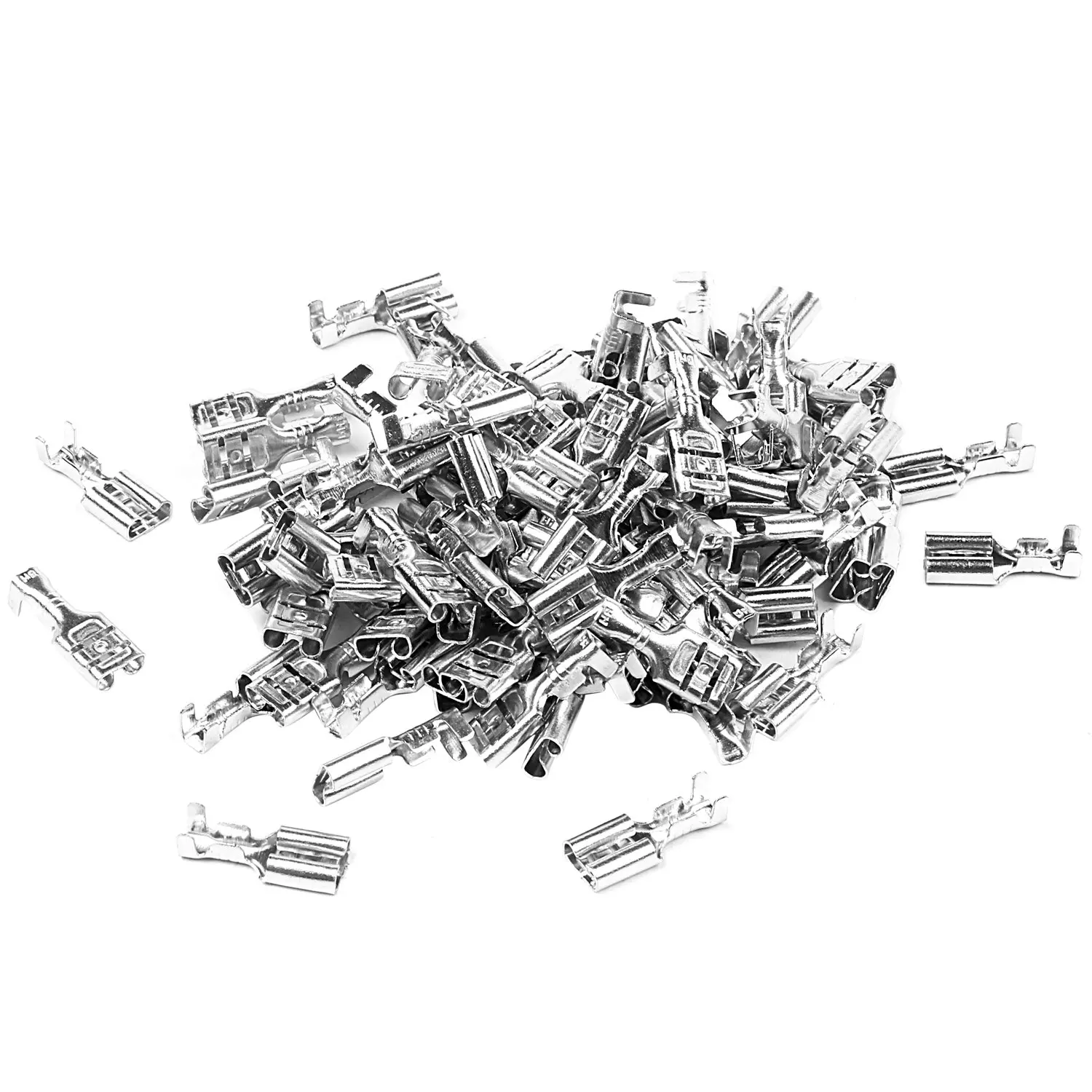 100 x 6 3 мм неизолированная внутренняя обжимная клемма 2 5 мм2