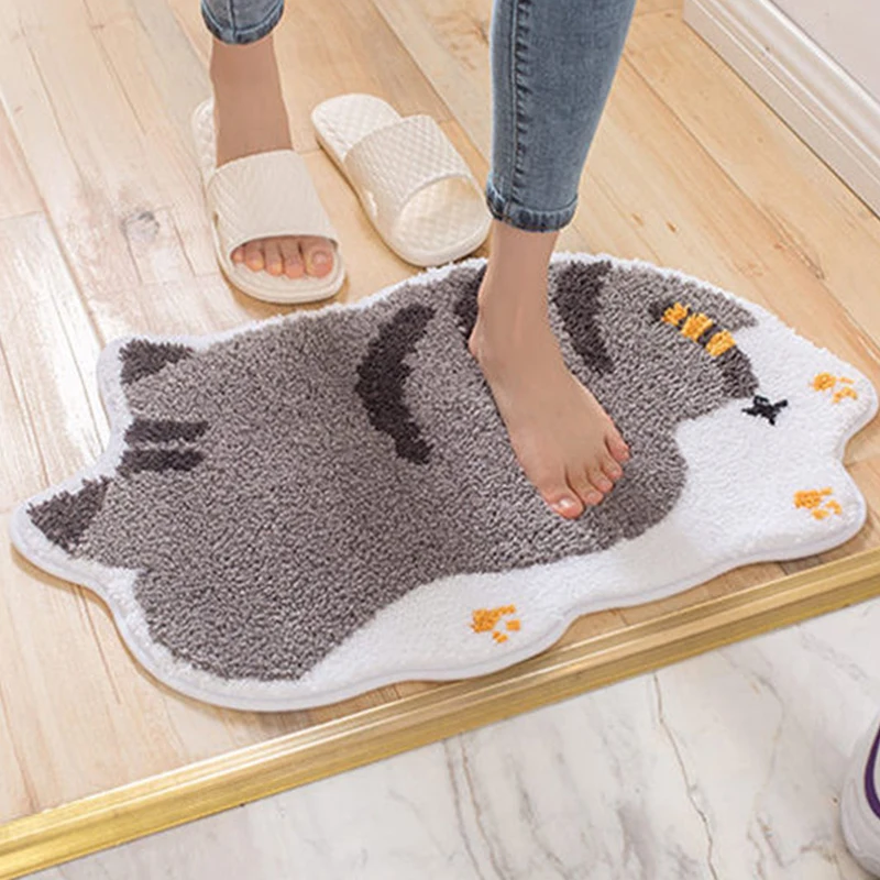 

40x60/50x80/60x90cm 10Styles Plush Panda Bear Tiger Cat Dog Pig Duck Patterned Rug Carpet Living Room Bedroom Decor Poster Mat