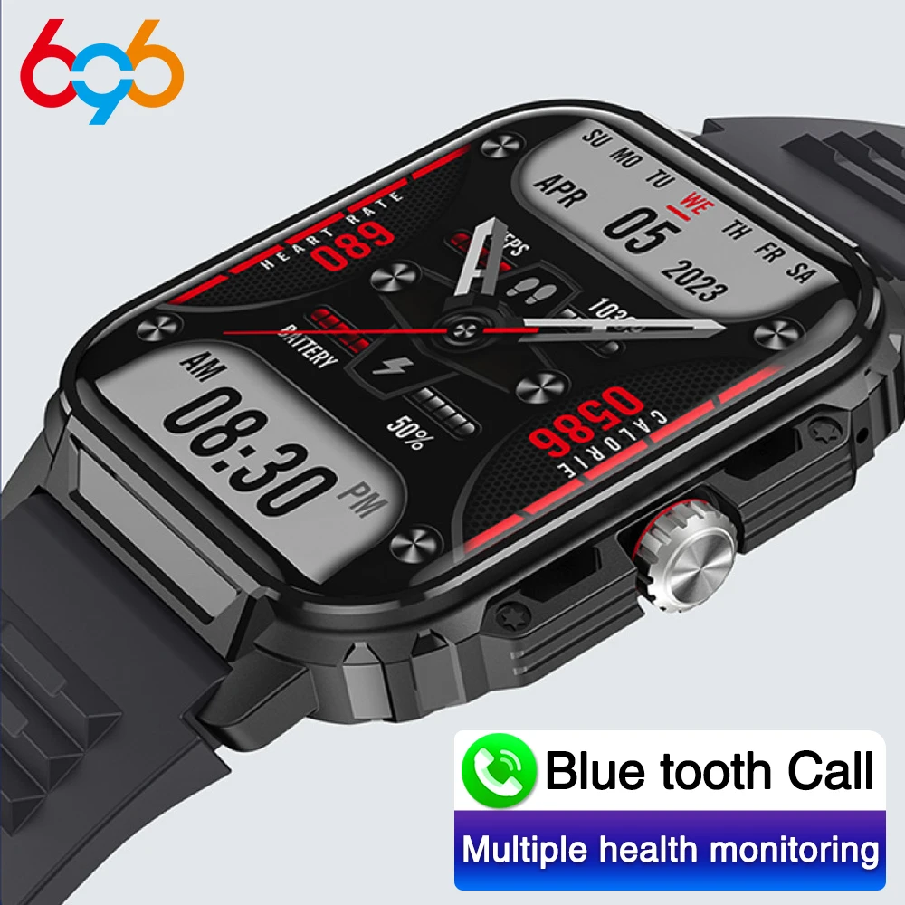 

Смарт-часы мужские/женские с экраном 1,85 дюйма и функцией звонка