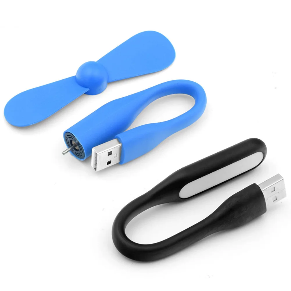 

Портативный вентилятор и Светодиодная лампа USB, гибкий охлаждающий мини-вентилятор USB для портативного зарядного устройства, ноутбука, комп...