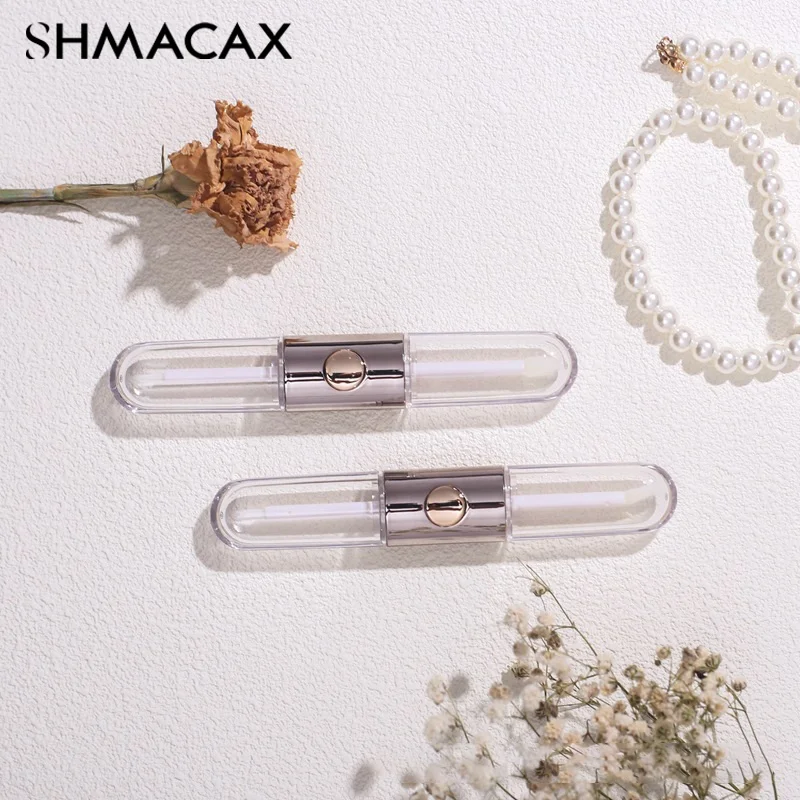 8 мл пустой тюбик для глазури губ овальный с двойной головкой упаковочные