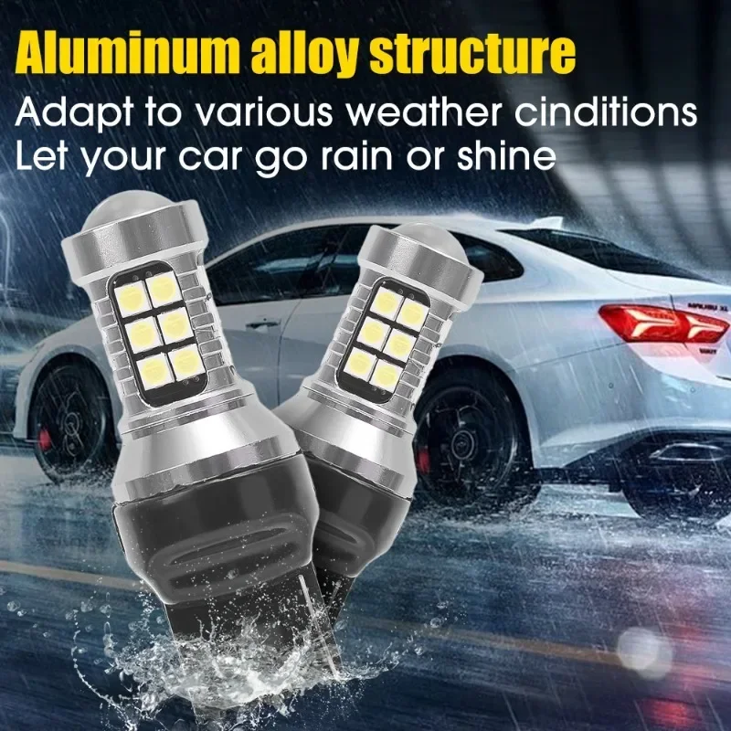 T20-27 Светодиодный 7440 WY21W W21W светодиодный лампы 7443 W21/5W T20 высокая яркость 3030SMD